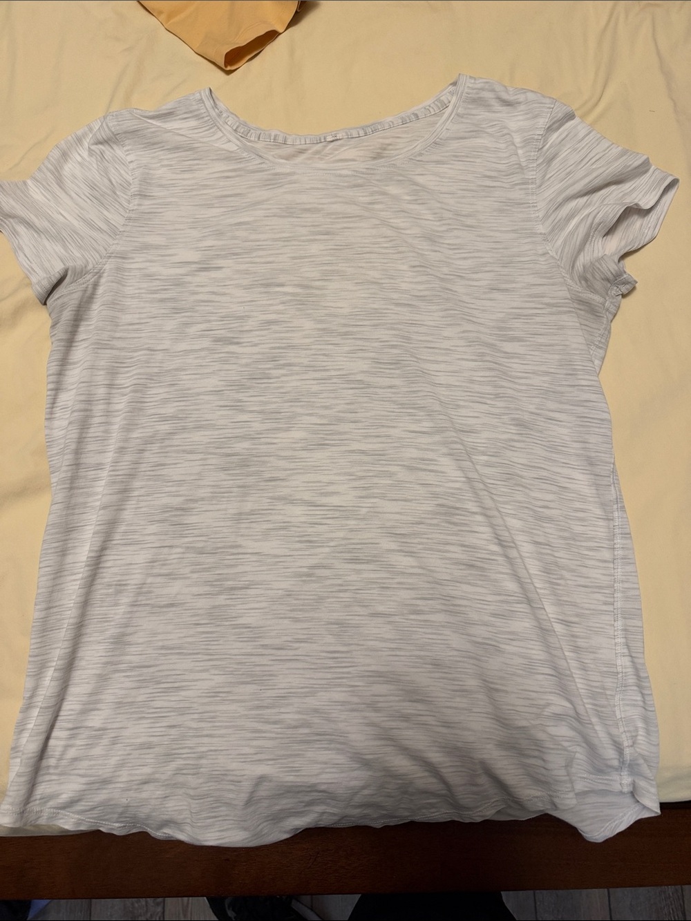 Lululemon Womens Love Crew Neck T-Shirt - White/Gray/Silver